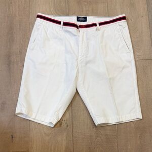 Mason Cream Men's Shorts with Red and Blue Accents